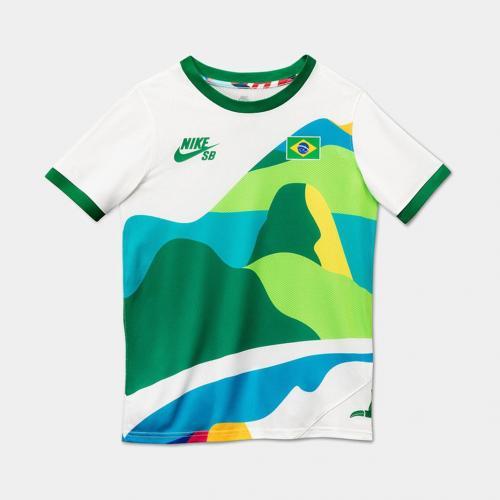 Camiseta Nike Sb Team Brasil Infantil